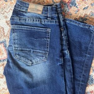 BKE Women's Straight Leg Blue Jeans